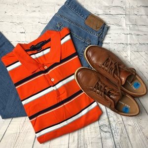 U.S. POLO ASSN Striped Short Sleeve Polo Shirt XL